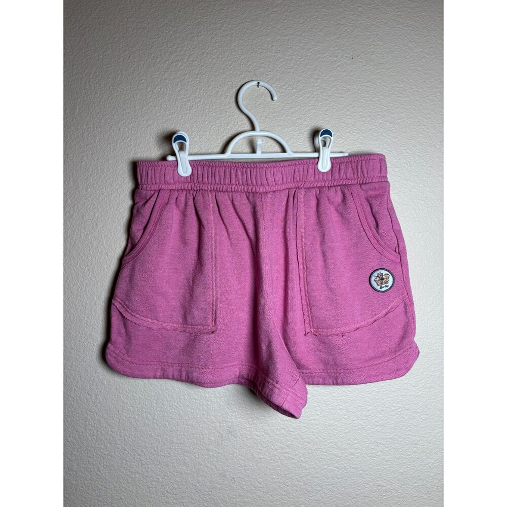 hurley womens pink soft surfer shorts size xl